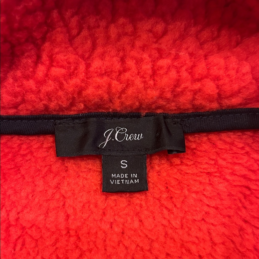 J.Crew Polartec fleece half-zip pullover jacket in red - Picture 3 of 7